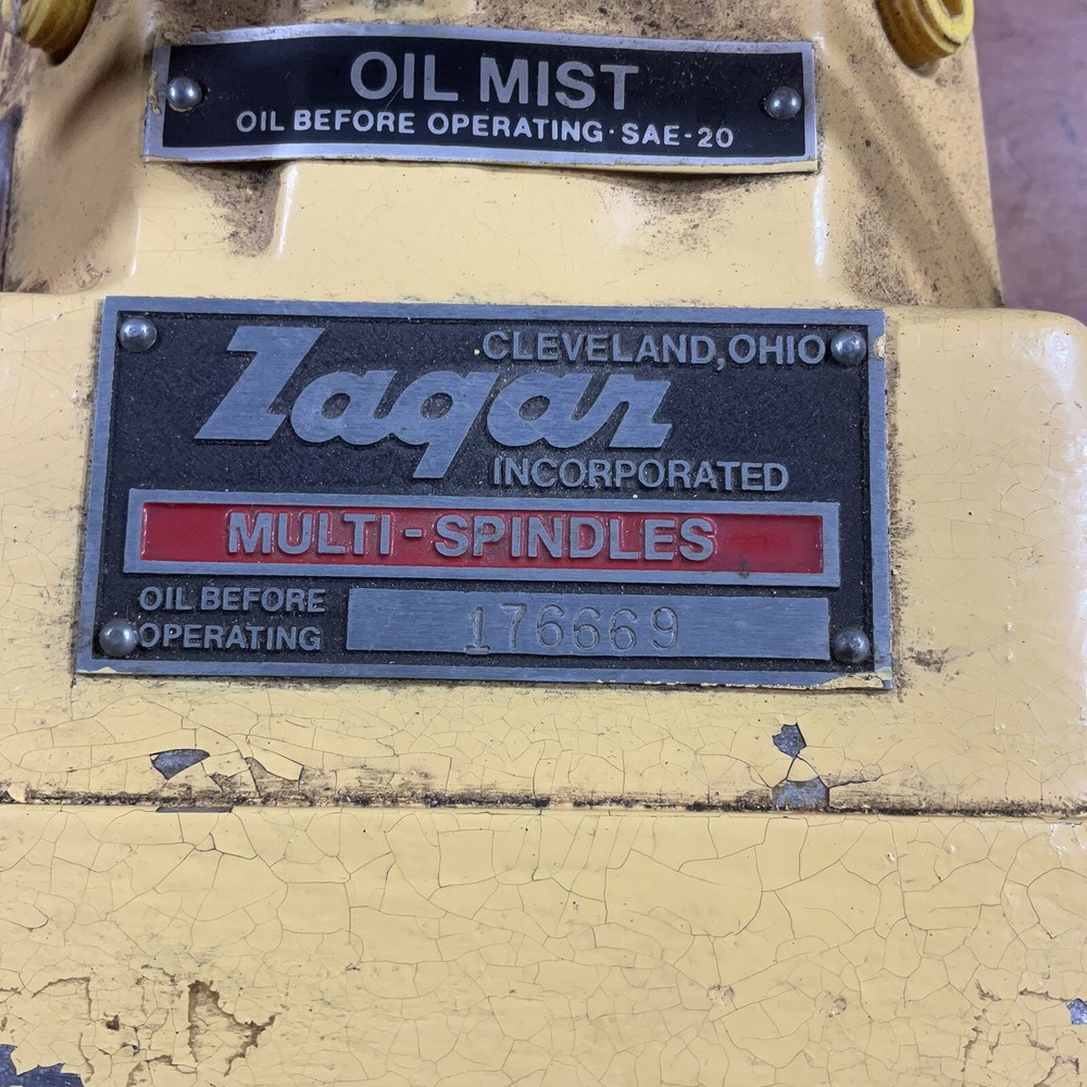 Zagar Gearless Multi-Spindle Drill head For Drill Press, Flat Bit Drive