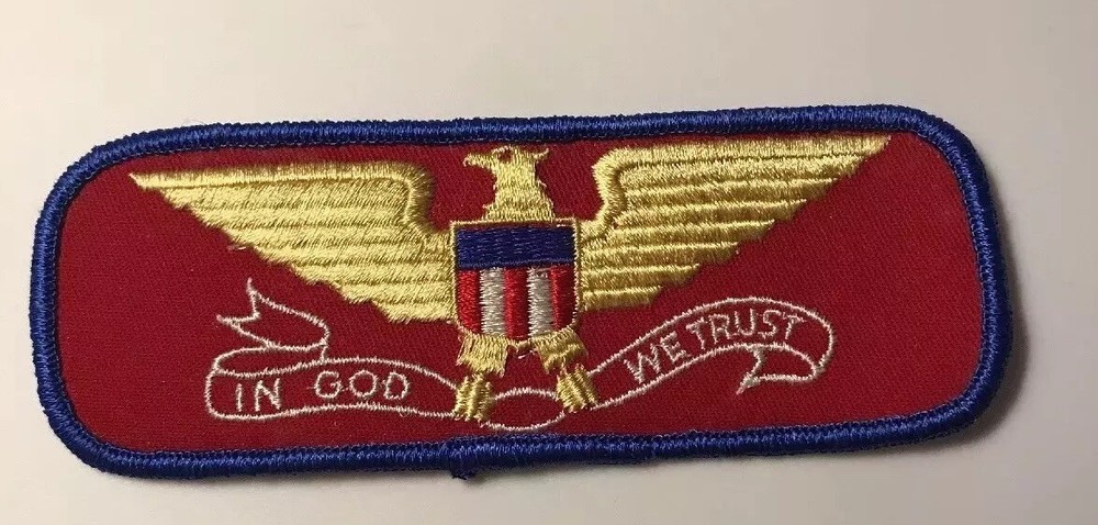 Vintage In God We Trust Patch