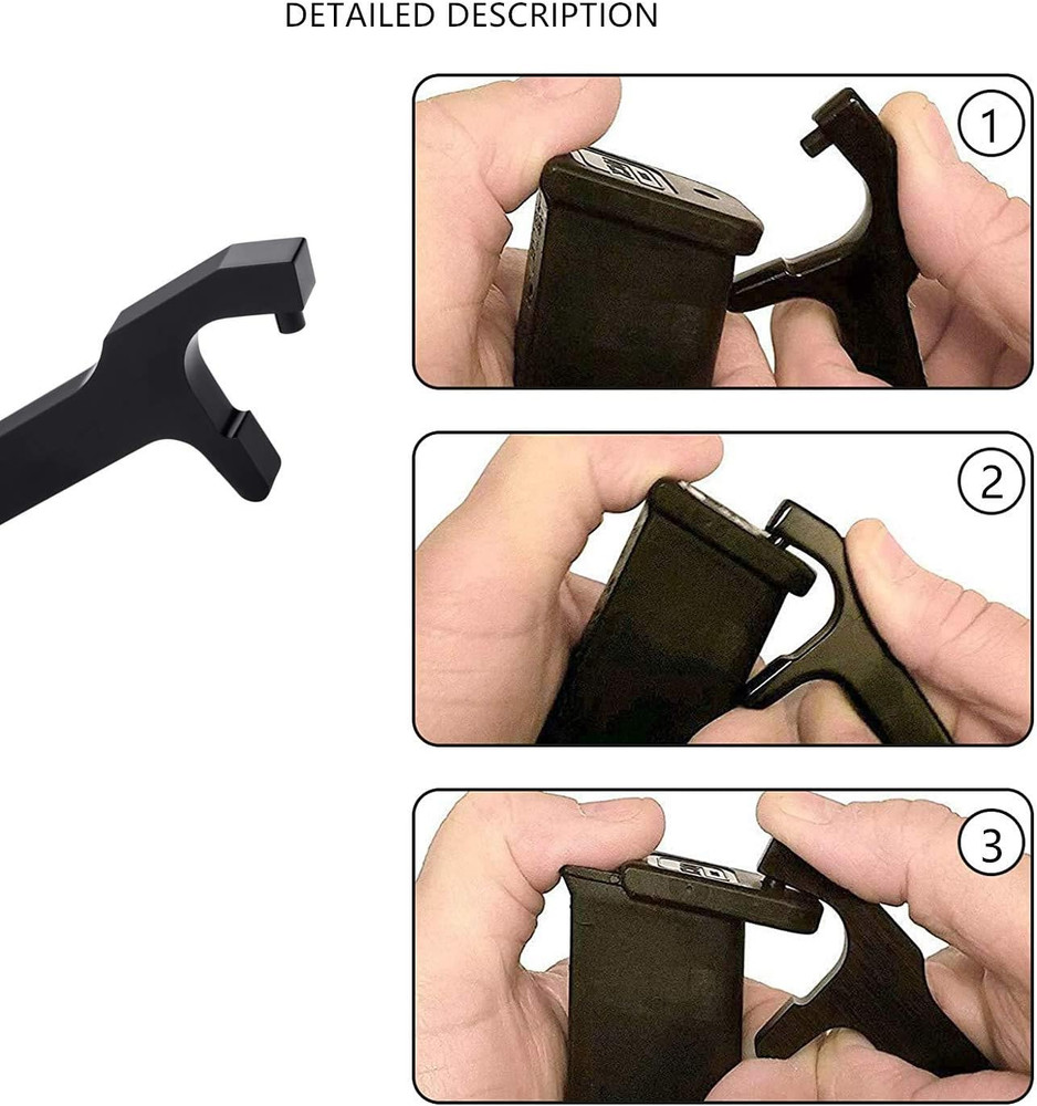 Tools Kit for Glock, Front Sight Remove Pin Punch Magazine Disassembly Tools for
