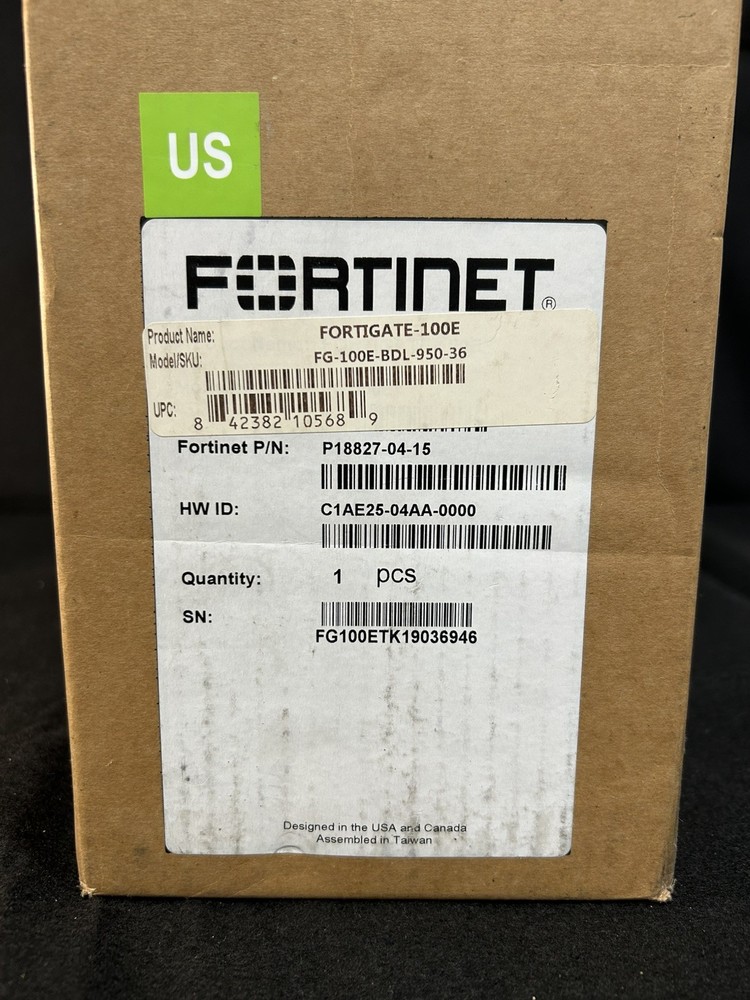 Fortinet FG-100E Network Security/ Firewall Appliance Network Security Device