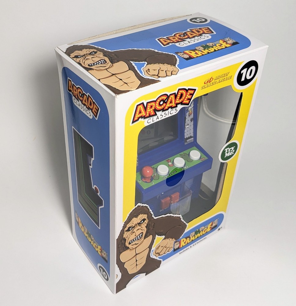 Arcade Classics Rampage #10 Handheld Mini Cabinet Basic Fun