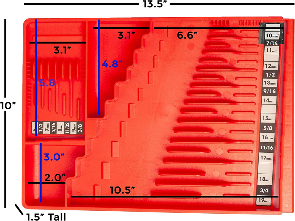 Wrench Organizer - Red