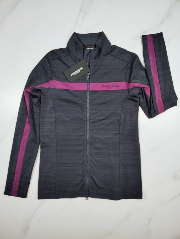 J Lindeberg Golf Jacket Mens Midlayer Jarvis M Golf Full Zip Performance NWT