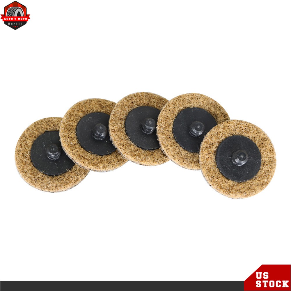 50Pack 2" Coarse Surface Conditioning Discs Roll Lock Die Grinder Sanding Pads