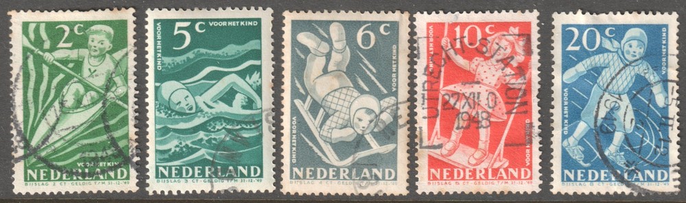 NETHERLANDS 1948 SURTAX FOR CHILD WELFARE