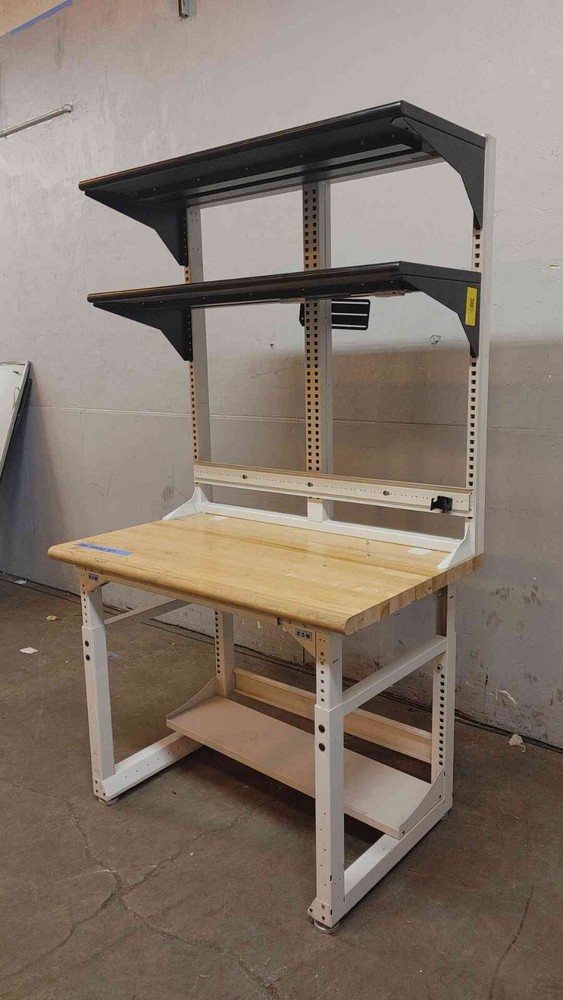 4' Standing Height Technical Desk with Reagent Shelves(103876)