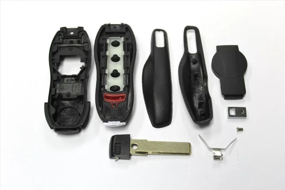 3 BUTTON SMART KEY SHELL CASE FOR PORSCHE CAYMAN PANAMERA CAYENNE MACAN 911