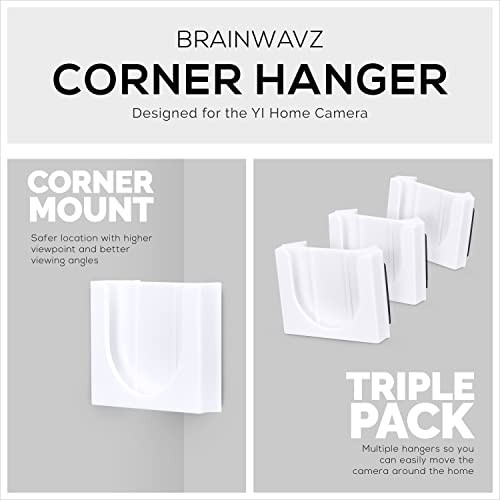 Corner Wall Mount For YI Home (3 Pack) Security Corner Mount - Yi Home - 3 Pack