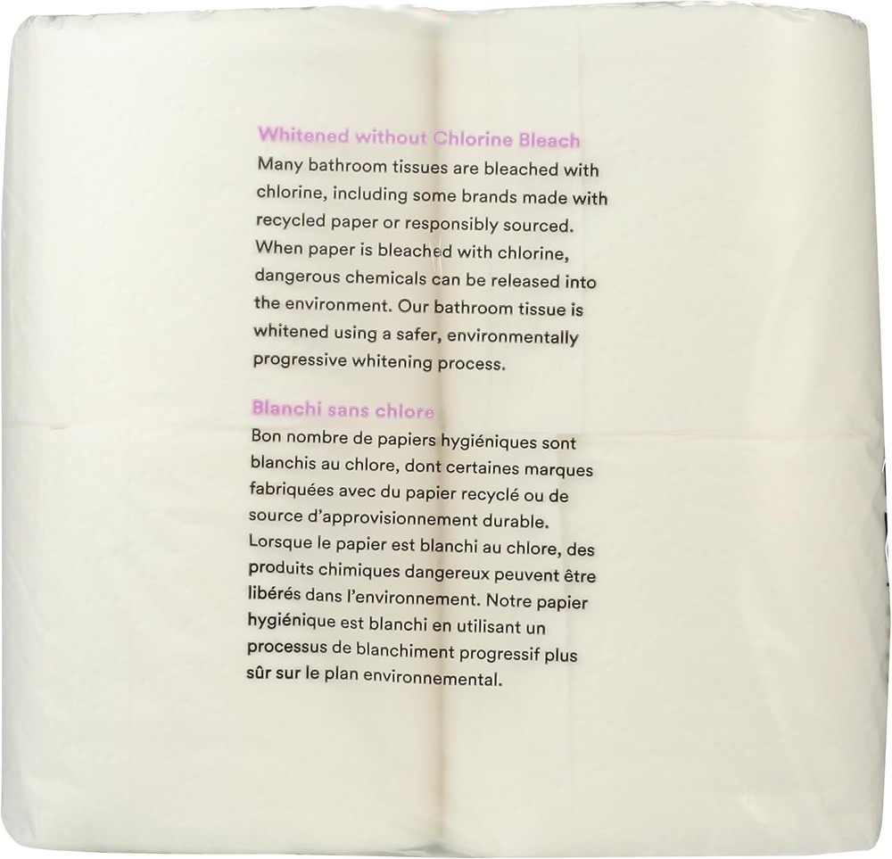 Eco-Friendly Soft Bath Tissue - 12 Rolls with 286 Sheets Each, Gentle on Skin