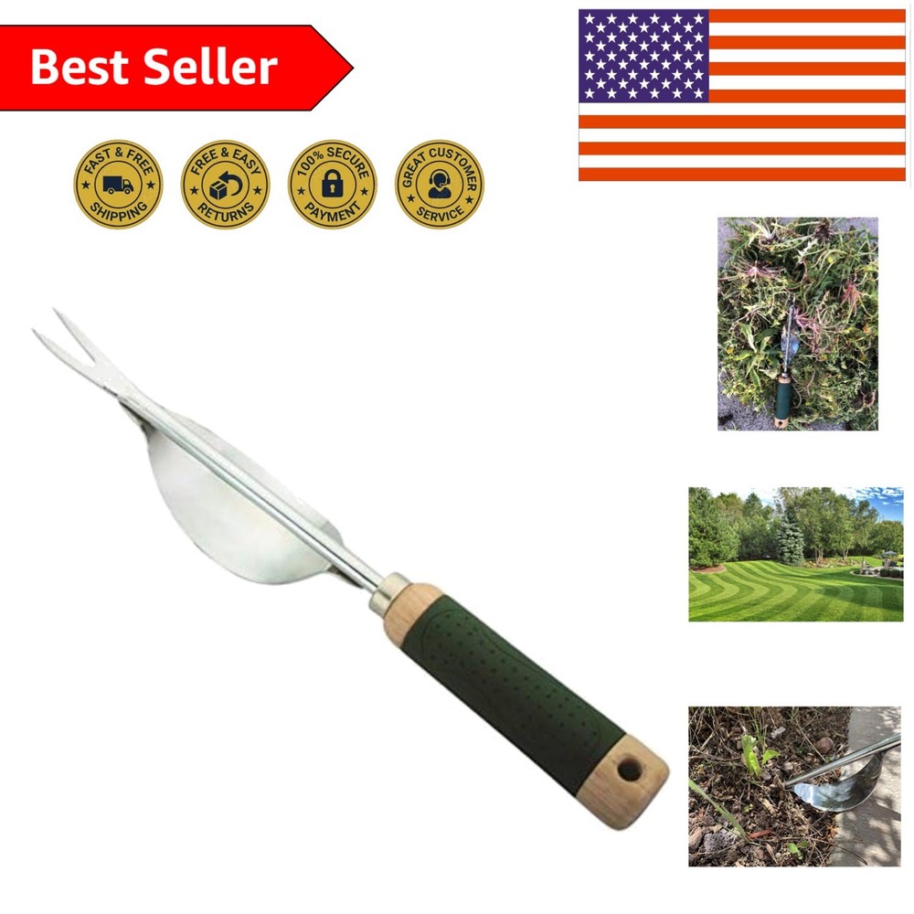 Weeding Tool: Rust-Proof Stainless Steel with Ergonomic Handle