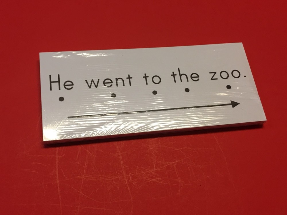 Sight Words Sentence Reading Cards. 30 cards Deck 2