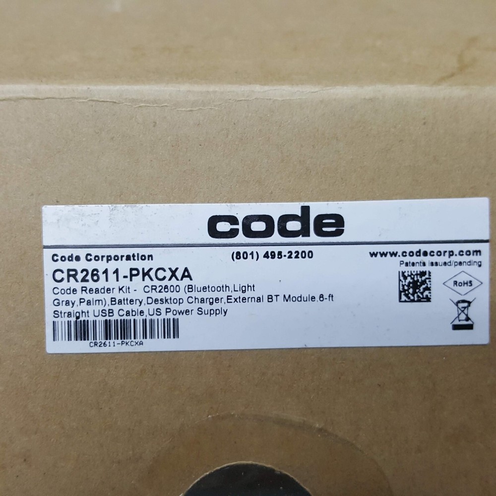 Code Reader CR2611-PKCXA BT USB Scanner With Modem Cradle Kit Gray