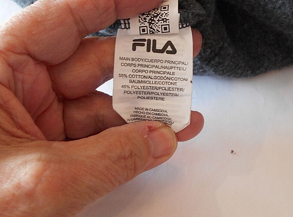 Fila Men's Medium Dark Gray Pullover Top (HHHH)