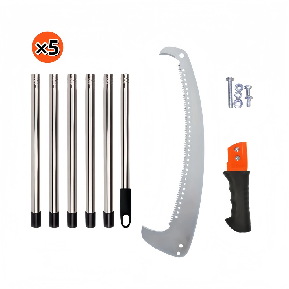 Extended Double-Hook Aerial Saw, Multi-Functional Garden Pruning Saw, Telescopic