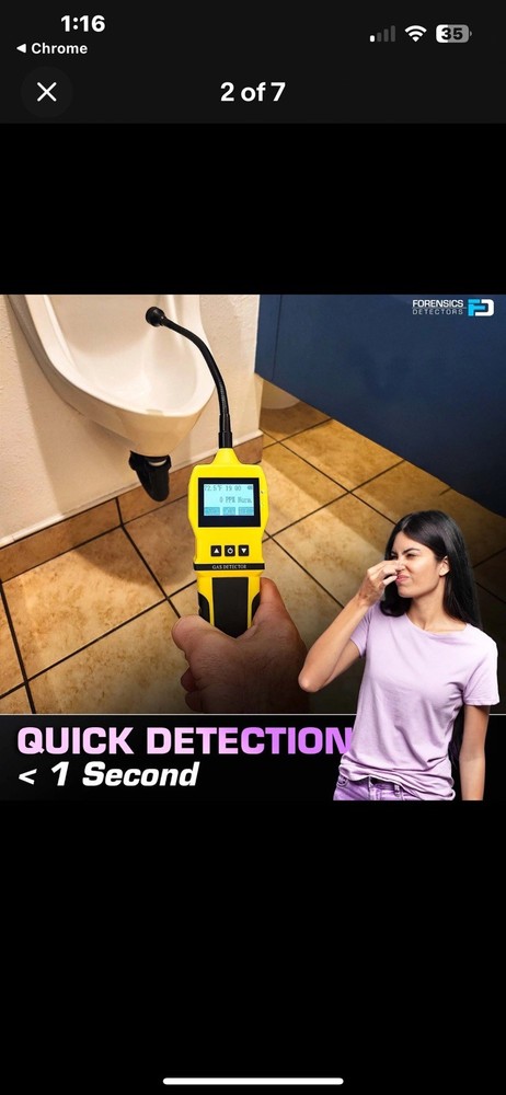 Gas Leak Detector with hard case FORENSICS DETECTOR FD-90E