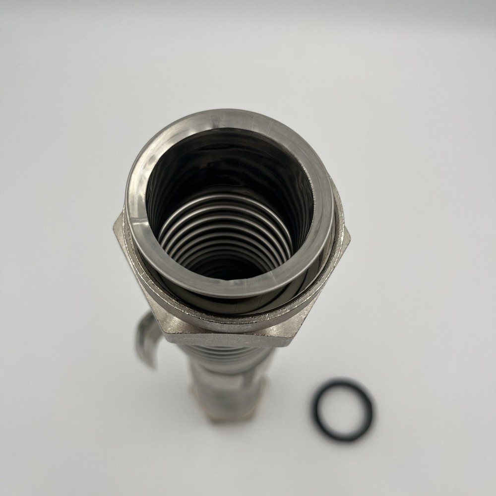 18 Inch Water Heater Connector, 2 X 2 Inch FIP, Corrugated Stainless Steel Water