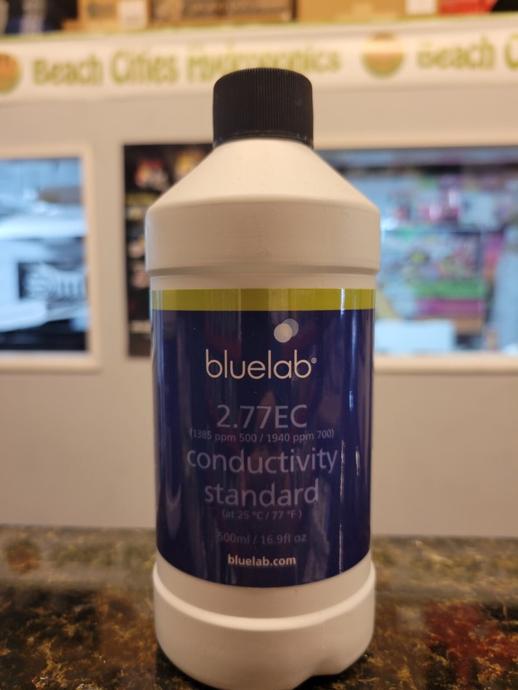 Bluelab 2.77 EC 500 ml Conductivity Solution for Calibrating ppm @ 500 = 1,385