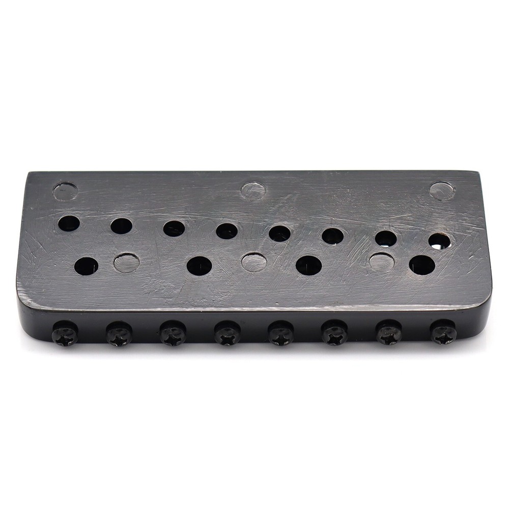 Metal 8 String Electric Guitar Fixed Bridge Roller Saddles Hardtail Bridge Black
