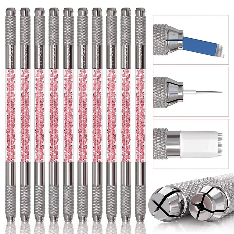 STYLIA 20 Pc Microblading Pens Double Sided Crystal Pen