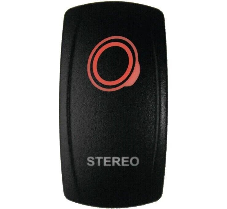 DragonFire Lighted Stereo On/Off Switch Red 522623