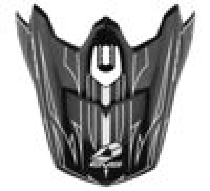 EVS H16T3P-VSMBKW T3 Pinner Visor - Matte Black/White