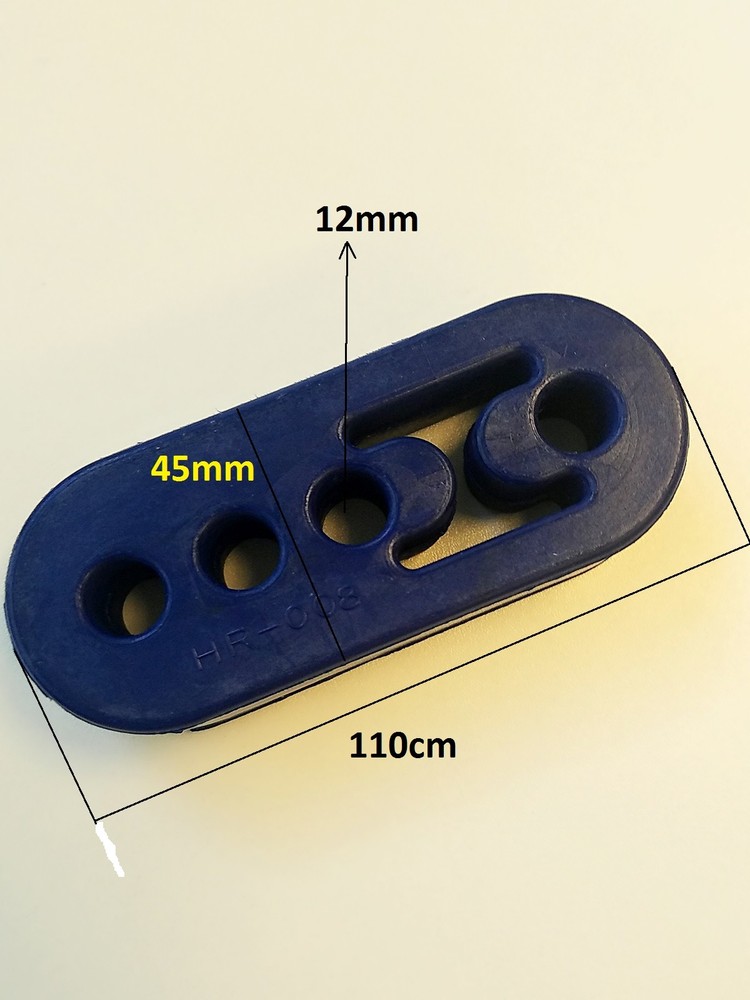 Polyurethane Exhaust Muffler Solid Hanger Blue Catback Pipe