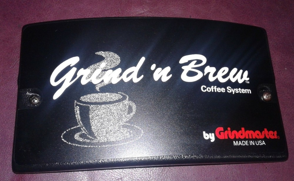 Grindmaster Grind'n Brew Coffee System FRONT PANEL.  P/N - 71189
