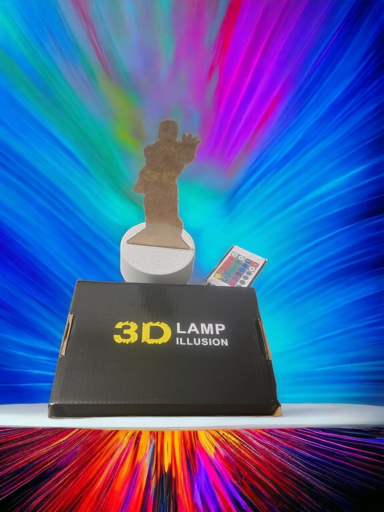 3d Lamp Illusion I LOVE YOU