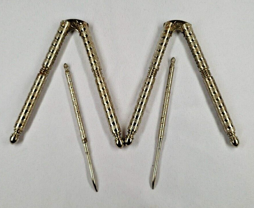 Vintage 2 HMQ Metal Nutcracker Shell Tools Cracking Crab Nuts and 2 picks