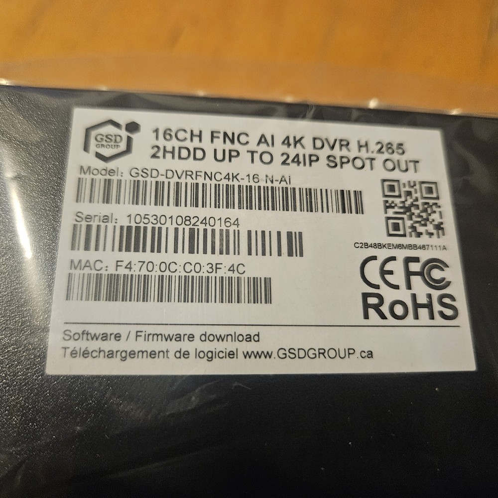 16 Channel Analog camera Dvr AI 4K NEW