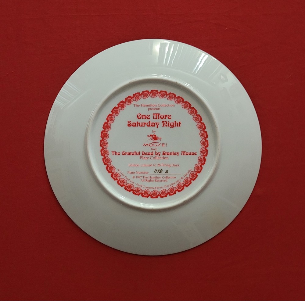 Grateful Dead Hamilton Collection Plate One More Saturday Night