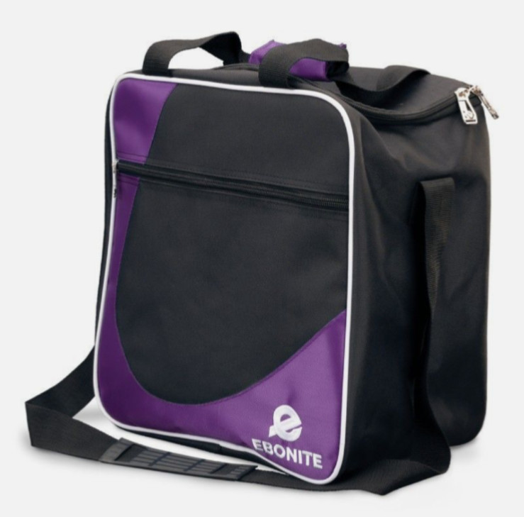 Ebonite Basic Single Tote Bowling Bag Black/Purple