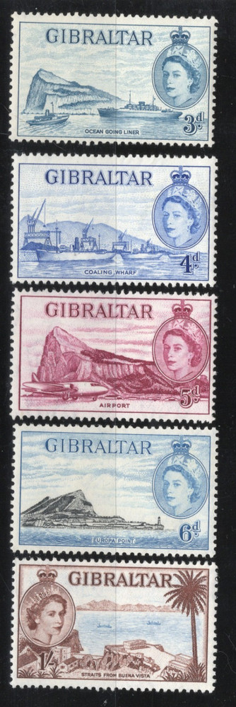 Gibraltar Scott 132-141 Mint Hinged - CV 15.55$