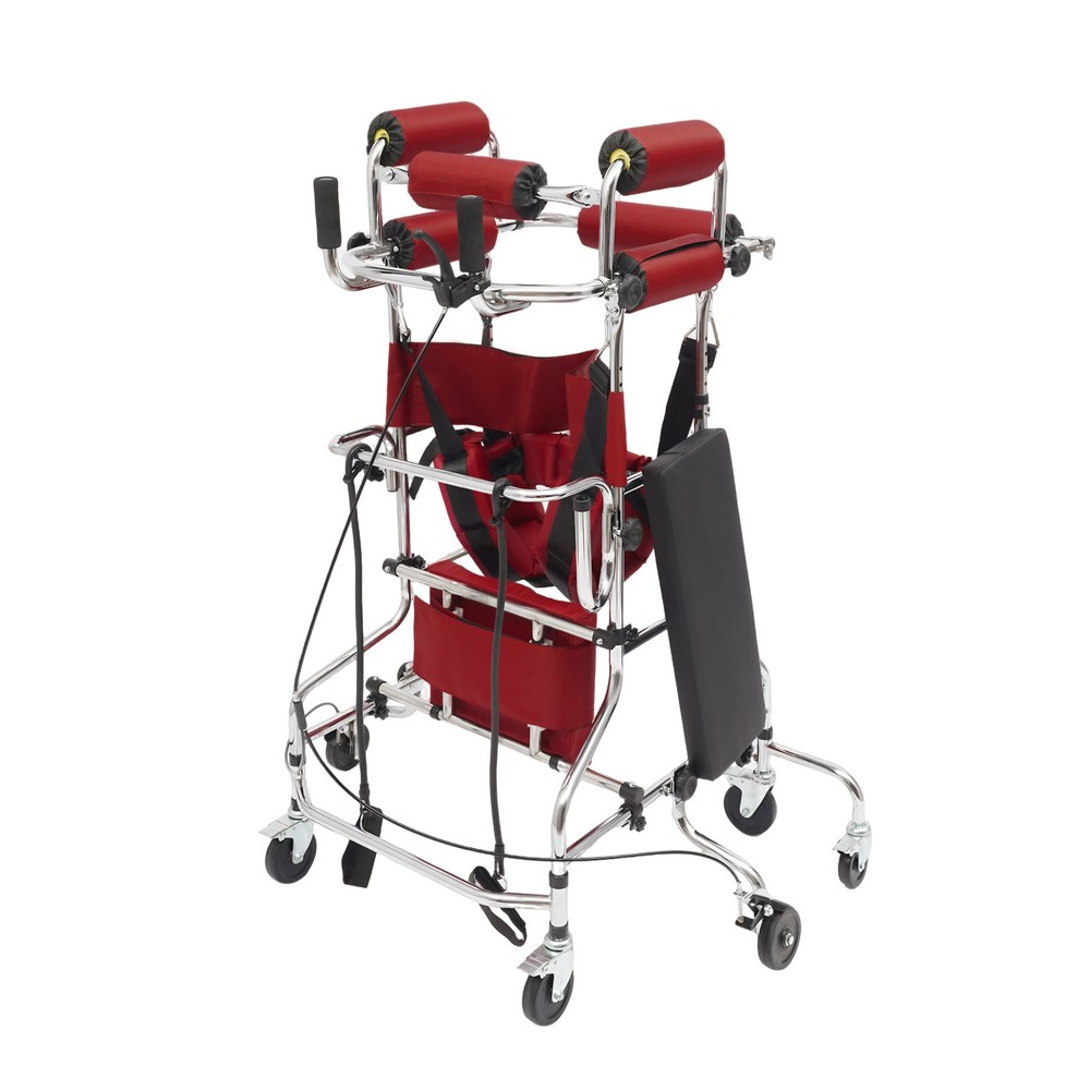 Adult Standing Walker, 8-Wheels Walking Aid for man Adjustable Height & Width
