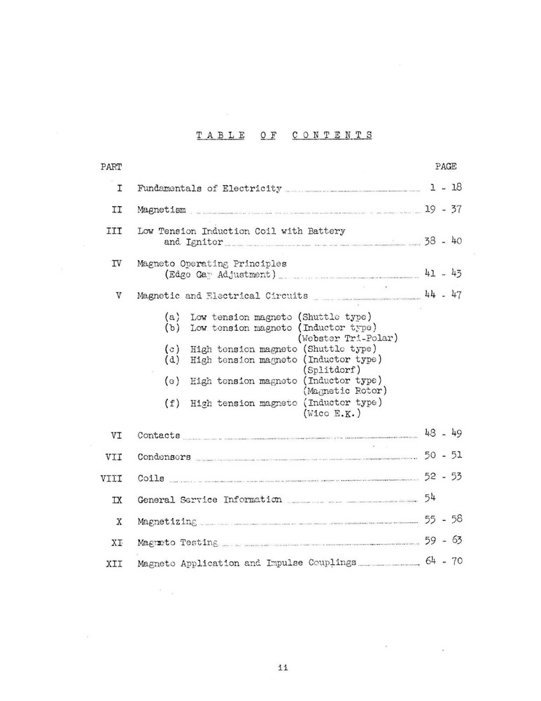 Magneto Ignition Fundamentals Theory & Service Procedures #908