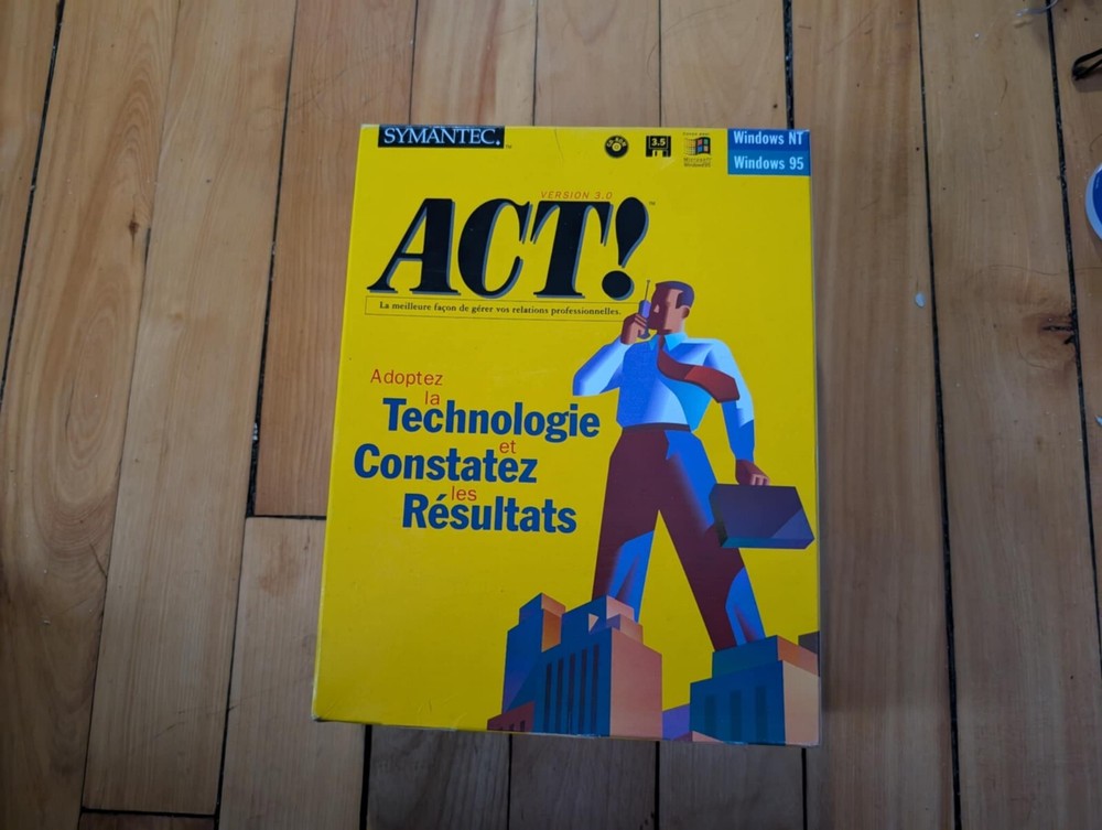 SYMANTEC ACT 3.0 WINDOWS 95/NT PC CUSTOMER MANAGEMENT SOFTWARE