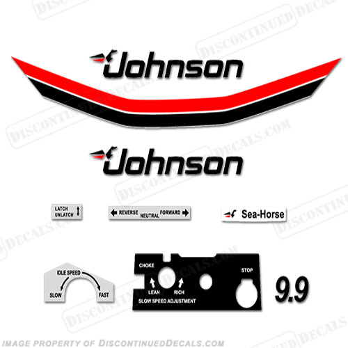 Fits Johnson 1983 9.9hp Decals