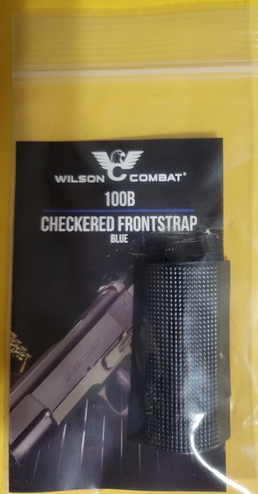 Wilson Combat Checkered Frontstrap fits 1911 Full-Size / Government Blue #100B