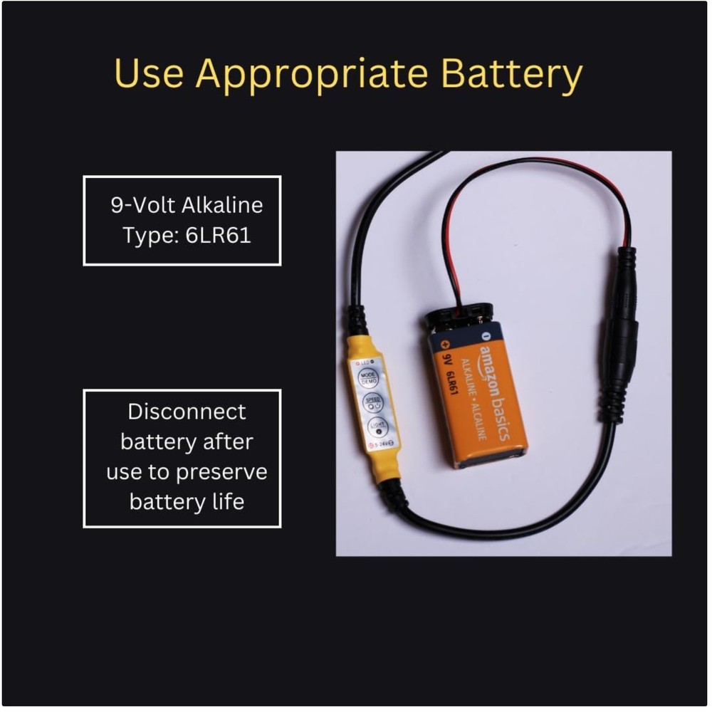 Mini Flame Orange LED Light Kit - Theatrical Torch Effects