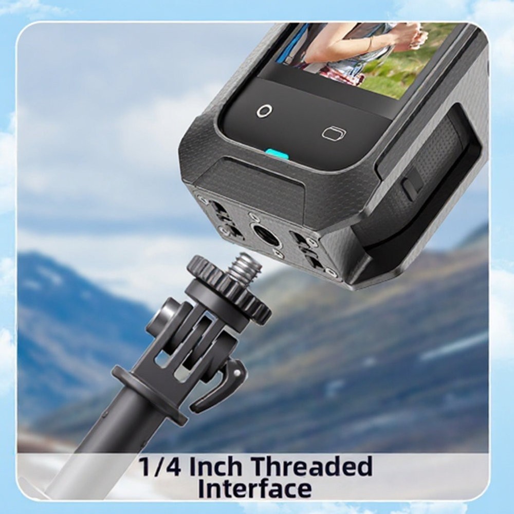 Magnetic Frame for Insta360 X5 Camera Black PC Cage with Precise Holes