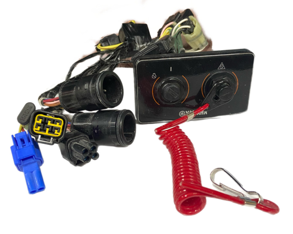 OEM Yamaha Single Engine Key Switch Panel w/ Kill Switch- #2 NO KEYS