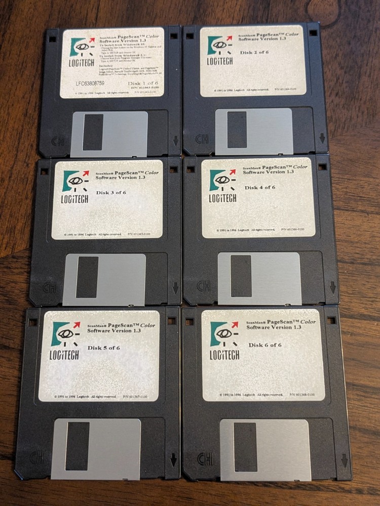 Logitech ScanMan floppy discs