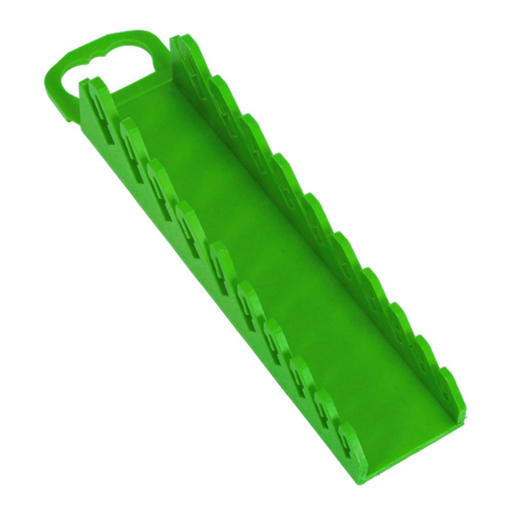 Sealey Spanner Rack Capacity 10 Stubby Spanners Hi-Vis Green