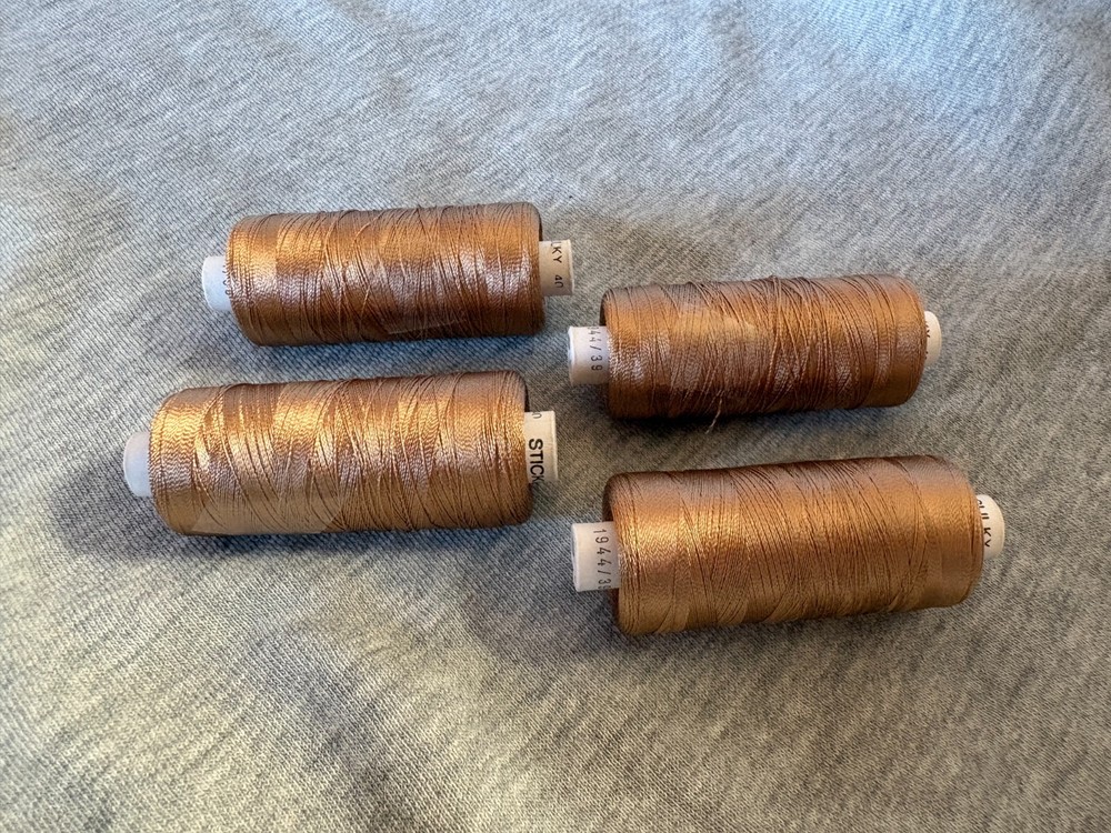 Sulky 40 wt. Dark Ecru #1128 Embroidery Thread-4 mini spools