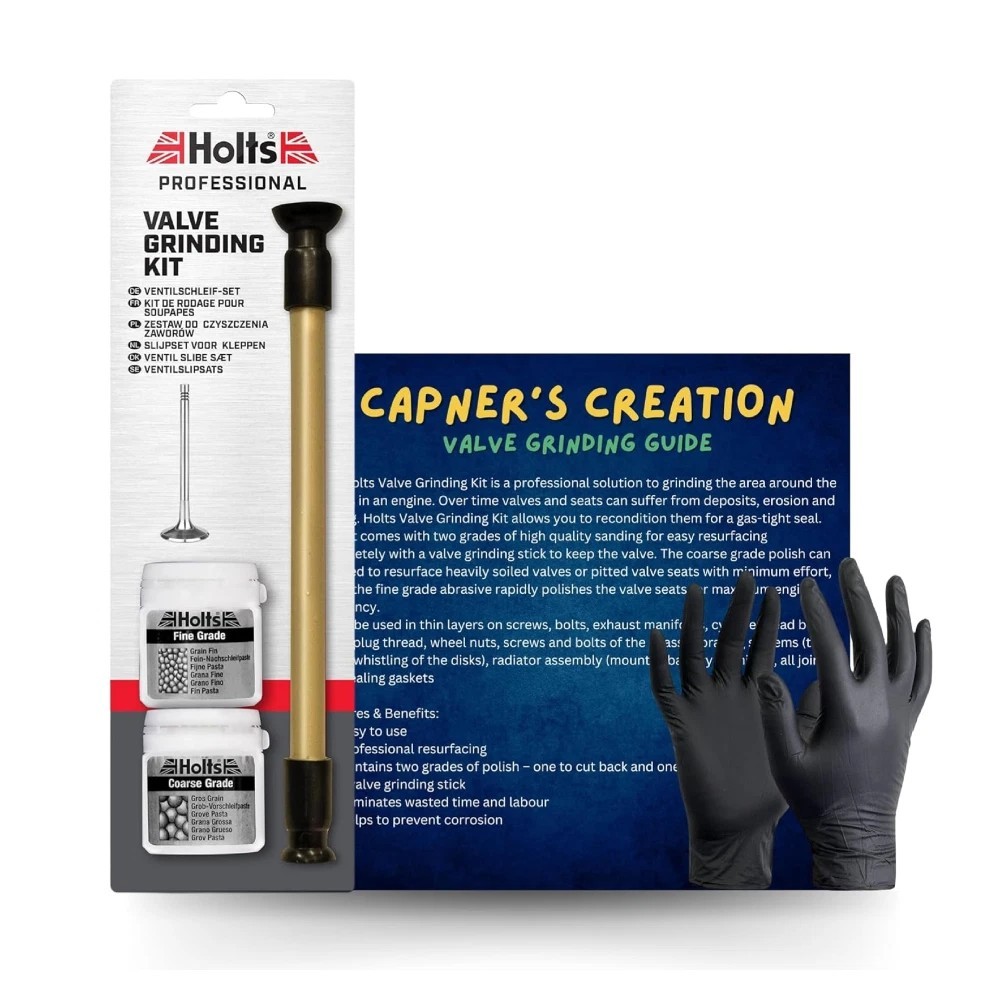 Valve Grinding Lapping Compound Kit Fine and Coarse Grade Bundle with Capners of