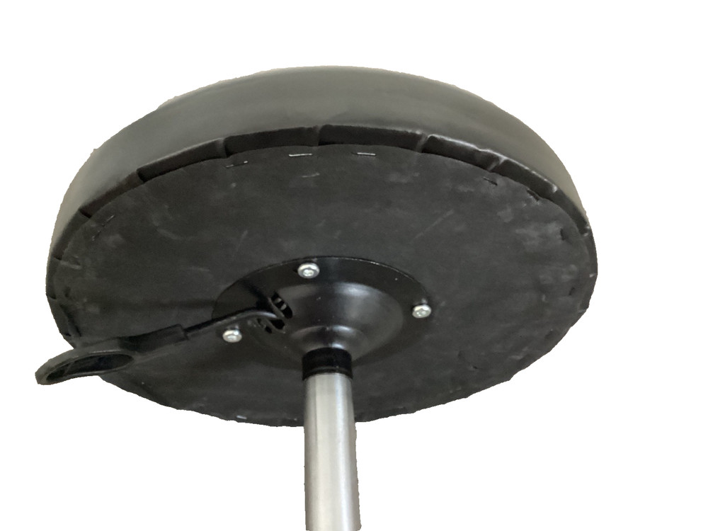 Adjustable Height Hydraulic Drum Stool Seat Saddle Drum Throne w/ Backrest Black