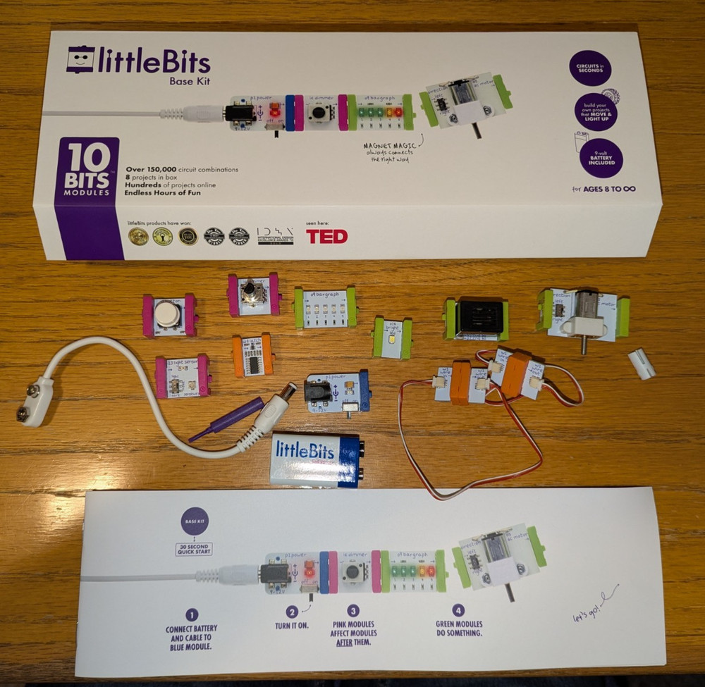LittleBits Base Kit 10 Modules Learn Circuits In Seconds Build Projects STEM