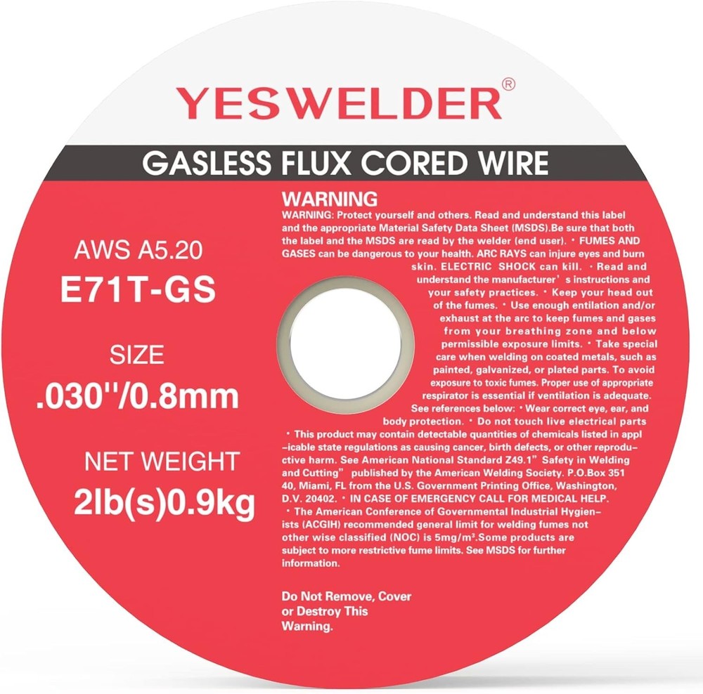 High-Performance .030-Inch E71T- Flux Core Wire - 2 Lb, 3-Pack Spool