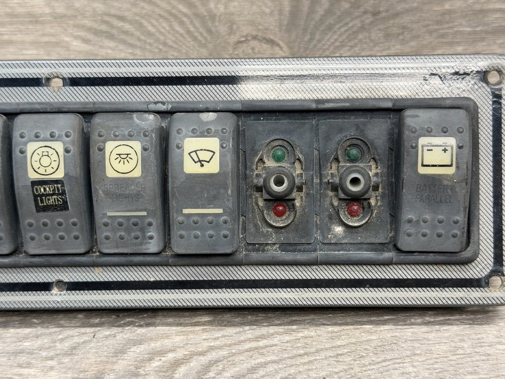 Wellcraft Boat Marine Dashboard Metal Switch Panel Breaker Panel