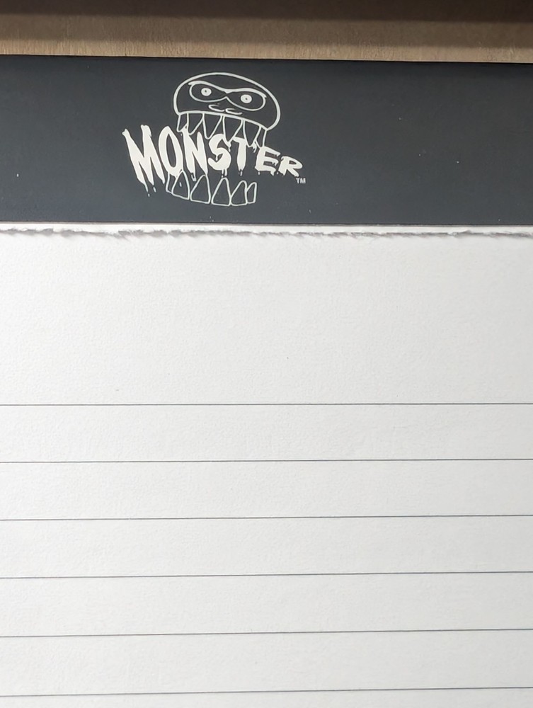 Monster Deluxe RPG Stat Tracker Light Wood DND Case Complete Read